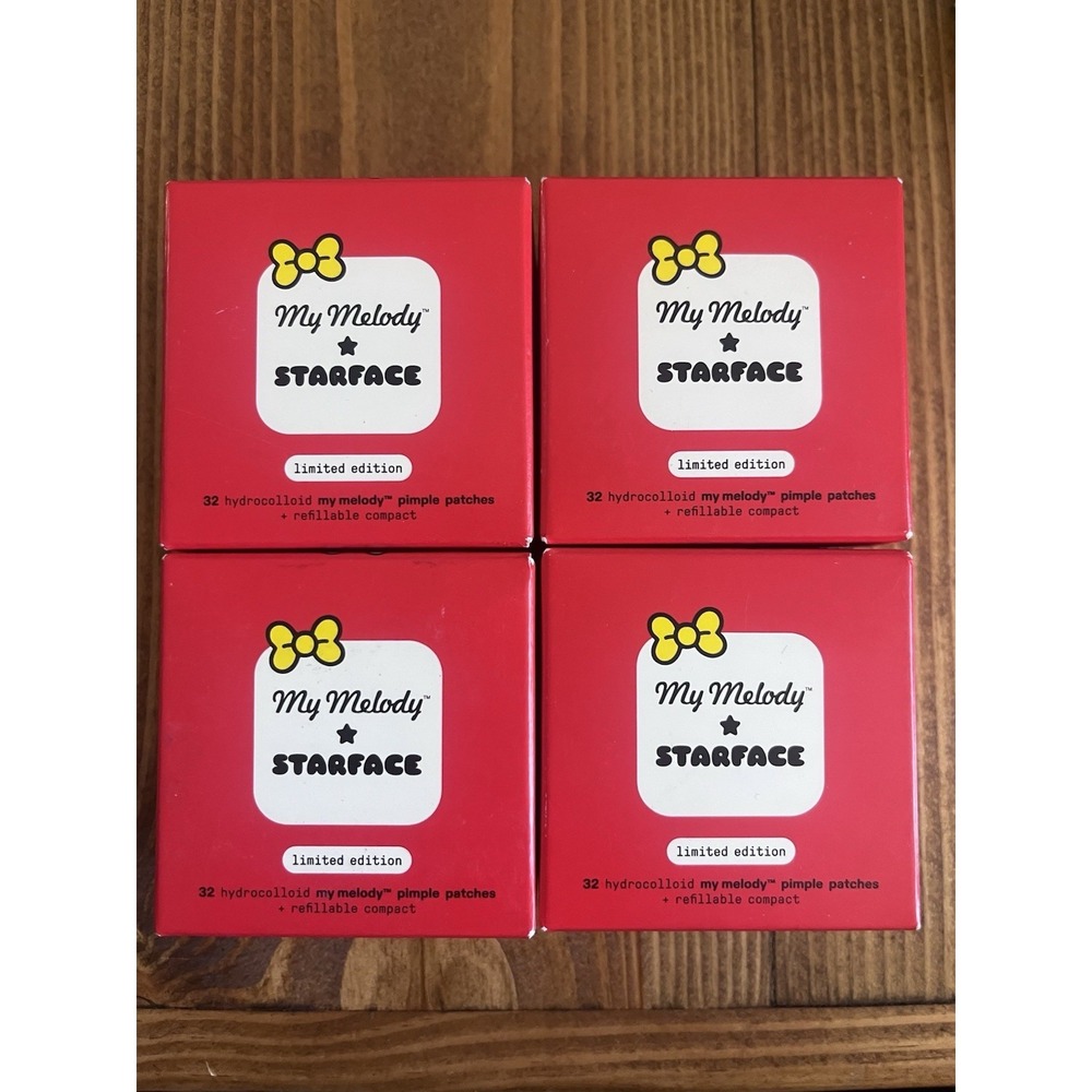 New! Sanrio Lot Of 4 My Melody Starface 128 Pimple Patch Hello Kitty Compact
